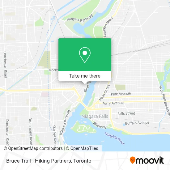Bruce Trail - Hiking Partners map
