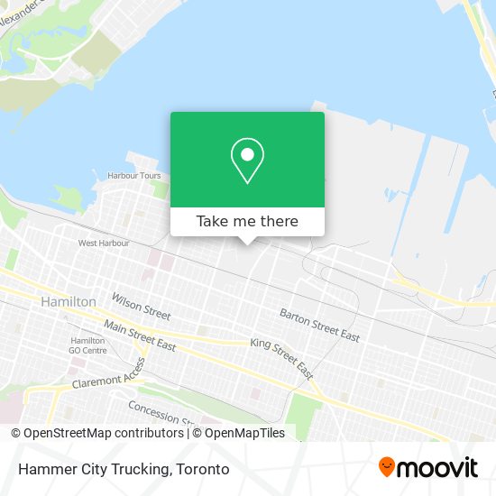 Hammer City Trucking map