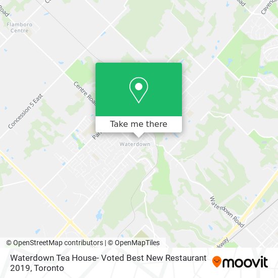 Waterdown Tea House- Voted Best New Restaurant 2019 map