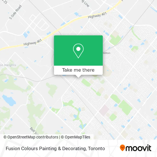Fusion Colours Painting & Decorating map