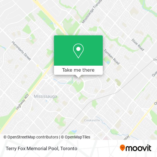 Terry Fox Memorial Pool map