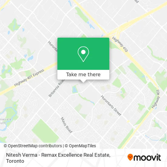 Nitesh Verma - Remax Excellence Real Estate map