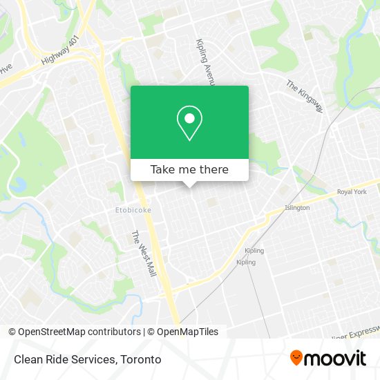 Clean Ride Services map