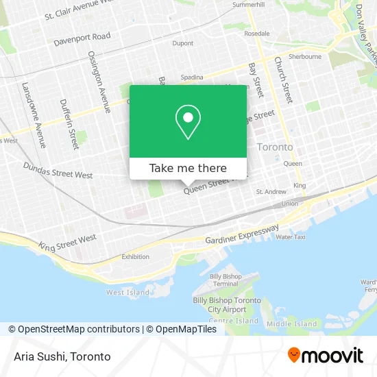 Aria Sushi map