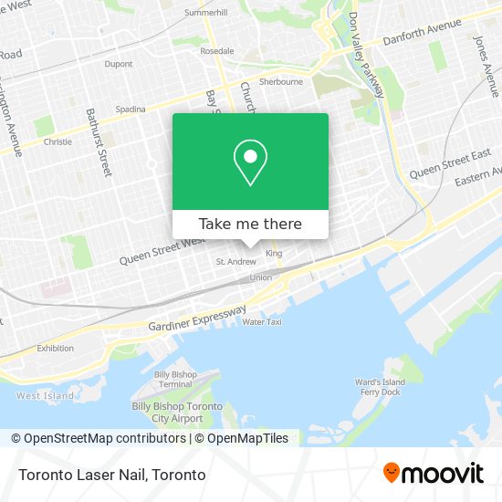 Toronto Laser Nail map