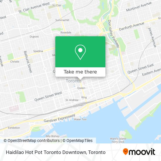 Haidilao Hot Pot Toronto Downtown map