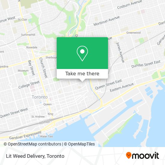 Lit Weed Delivery map