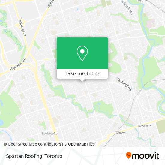 Spartan Roofing map