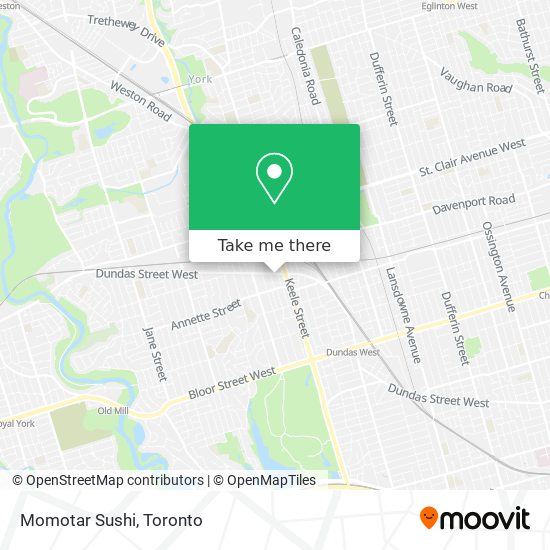 Momotar Sushi map