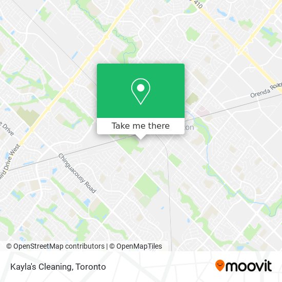 Kayla's Cleaning map