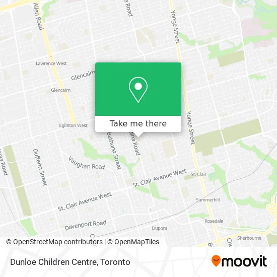 Dunloe Children Centre map