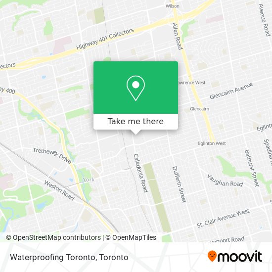 Waterproofing Toronto map