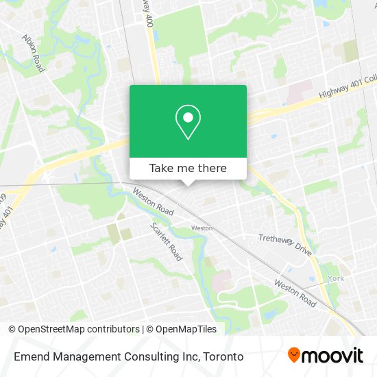 Emend Management Consulting Inc map