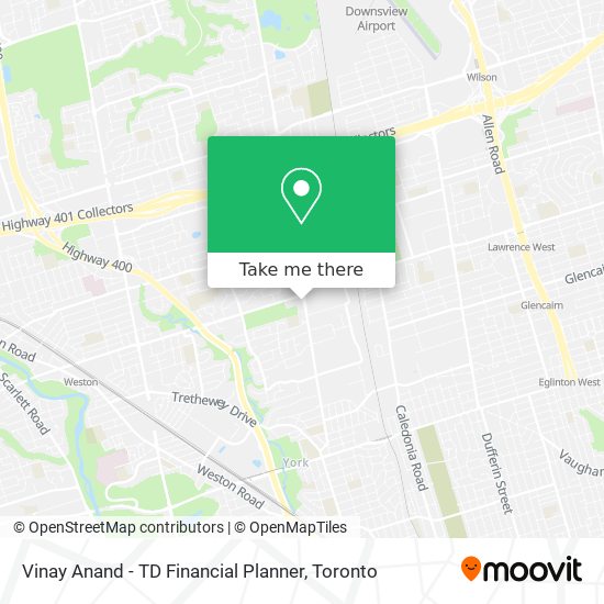 Vinay Anand - TD Financial Planner map