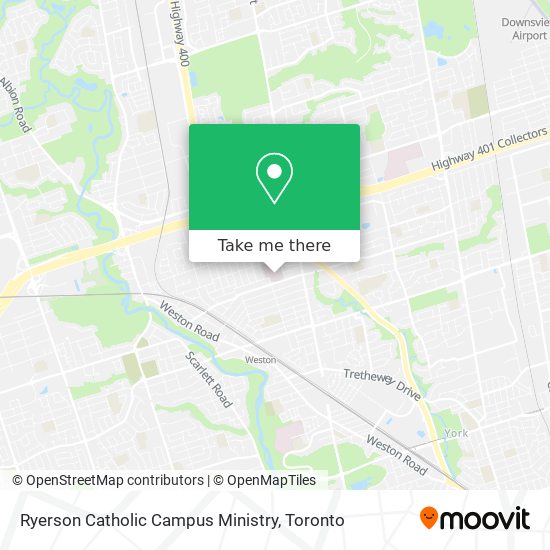 Ryerson Catholic Campus Ministry map