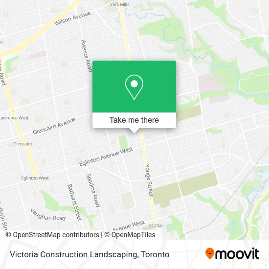Victoria Construction Landscaping map