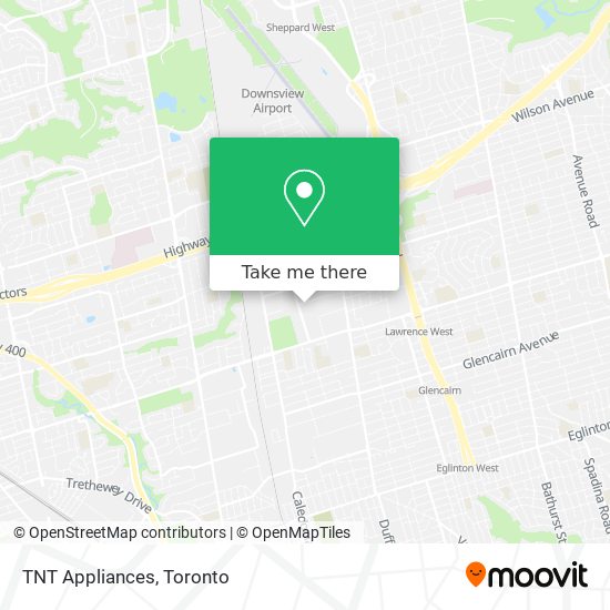 TNT Appliances map