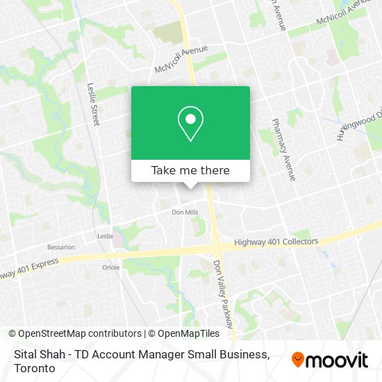 Sital Shah - TD Account Manager Small Business map