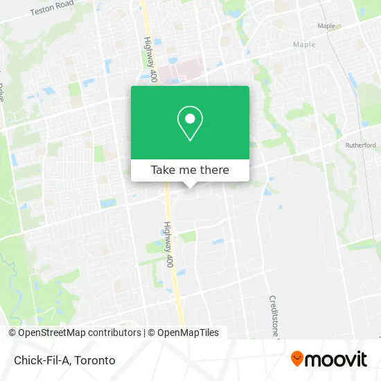 Chick-Fil-A map