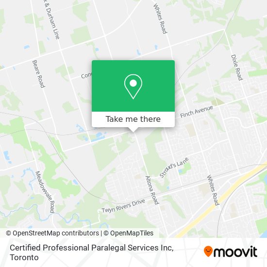 Certified Professional Paralegal Services Inc map
