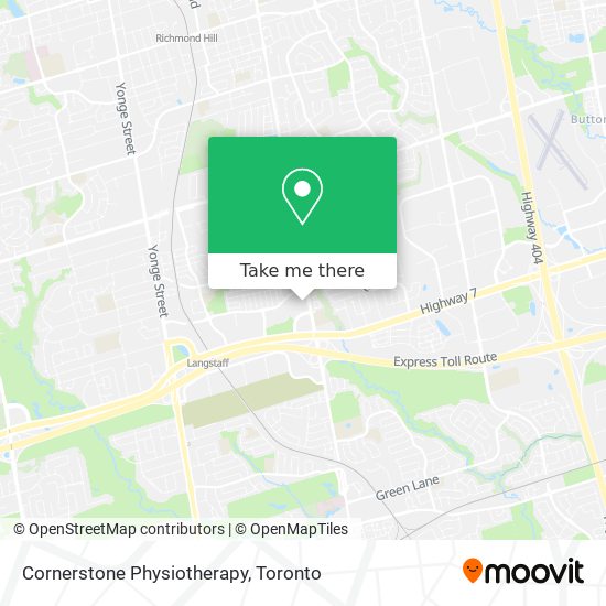 Cornerstone Physiotherapy map