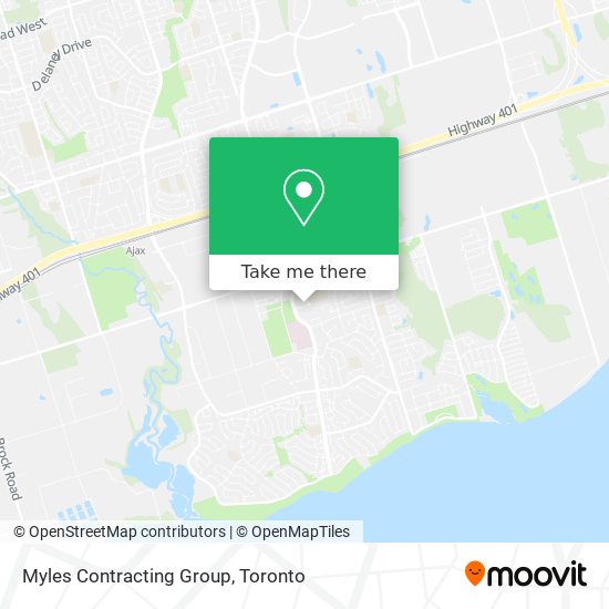 Myles Contracting Group map