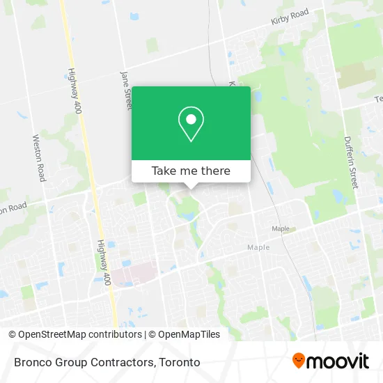 Bronco Group Contractors map