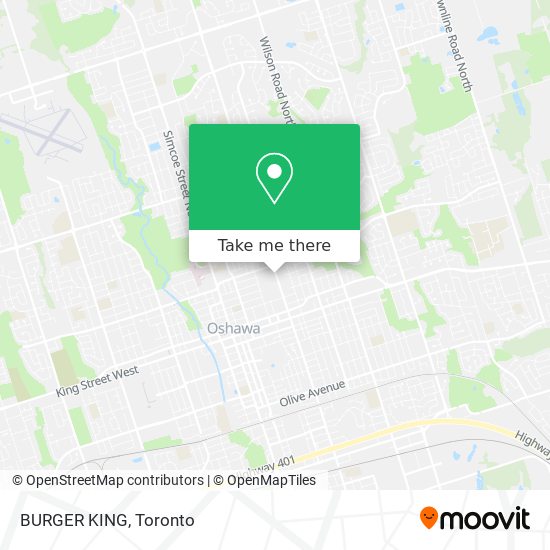 BURGER KING map