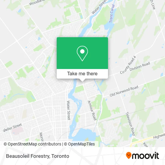 Beausoleil Forestry map