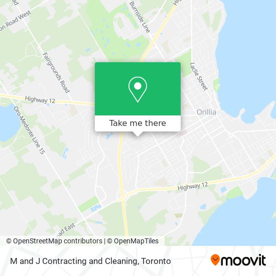 M and J Contracting and Cleaning map