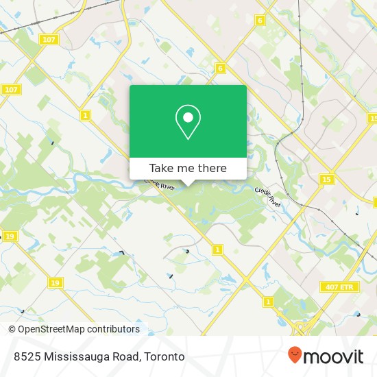 8525 Mississauga Road map