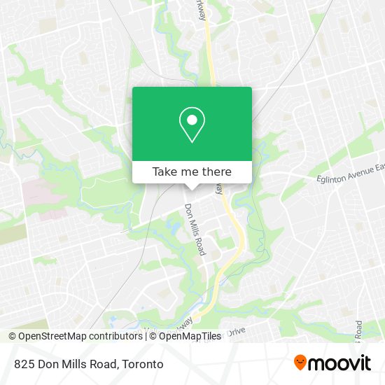 825 Don Mills Road map