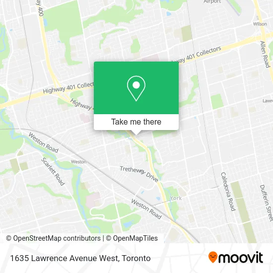 1635 Lawrence Avenue West map