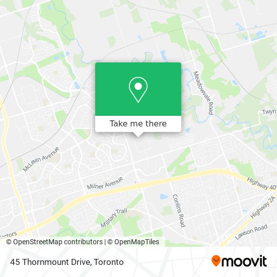 45 Thornmount Drive map