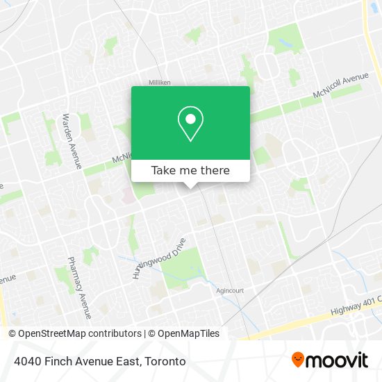 4040 Finch Avenue East map