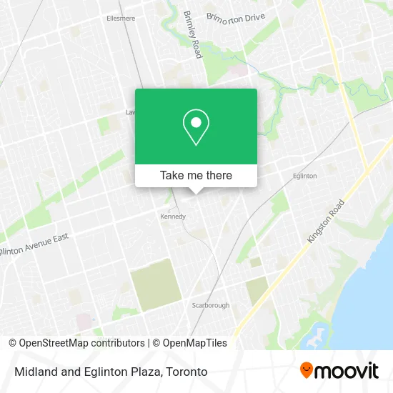 Midland and Eglinton Plaza map