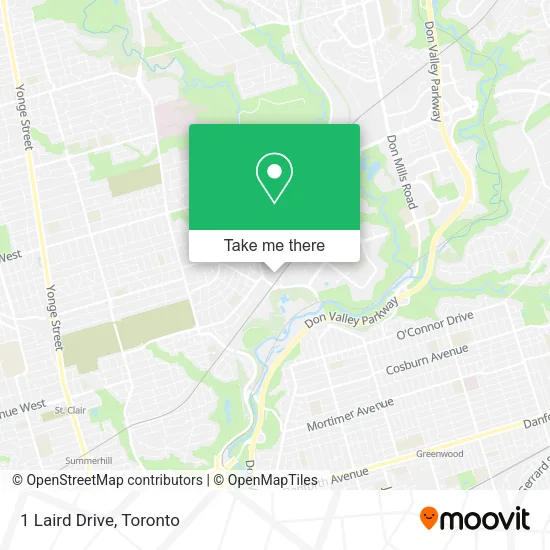 1 Laird Drive map
