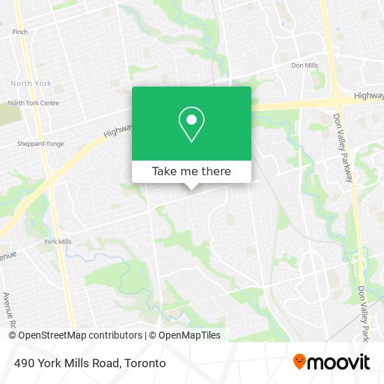 490 York Mills Road map