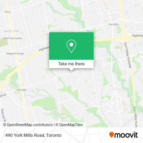 490 York Mills Road map