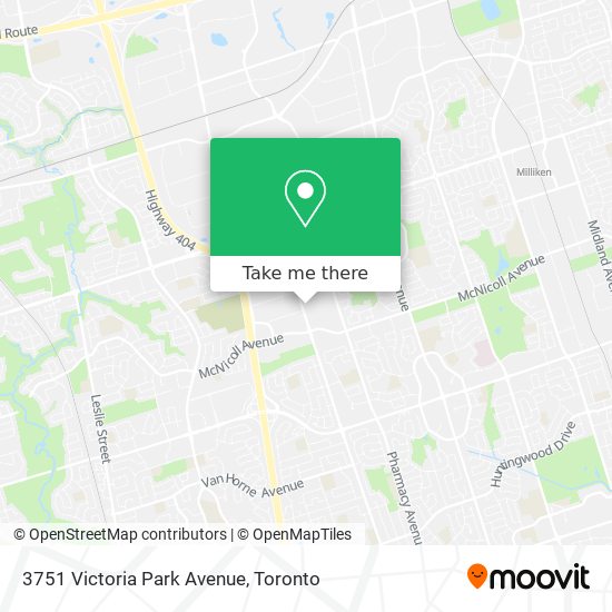 3751 Victoria Park Avenue map