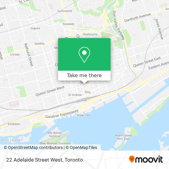22 Adelaide Street West map