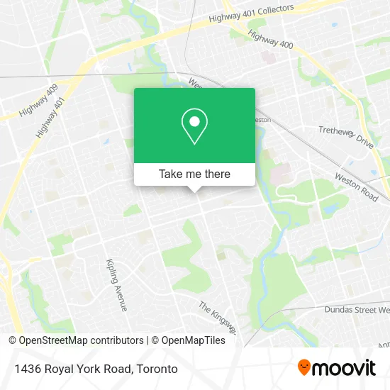 1436 Royal York Road map