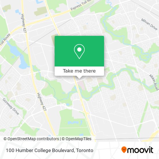100 Humber College Boulevard map