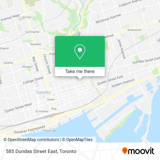 585 Dundas Street East map