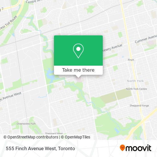 555 Finch Avenue West map