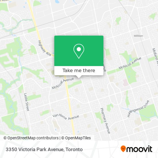 3350 Victoria Park Avenue map