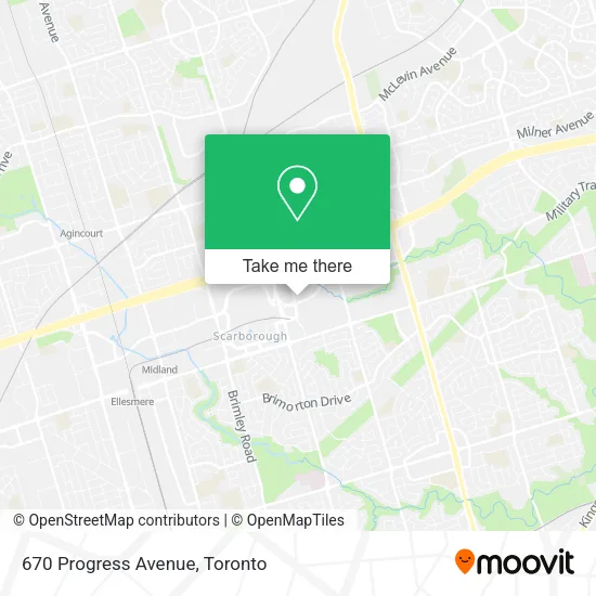 670 Progress Avenue map
