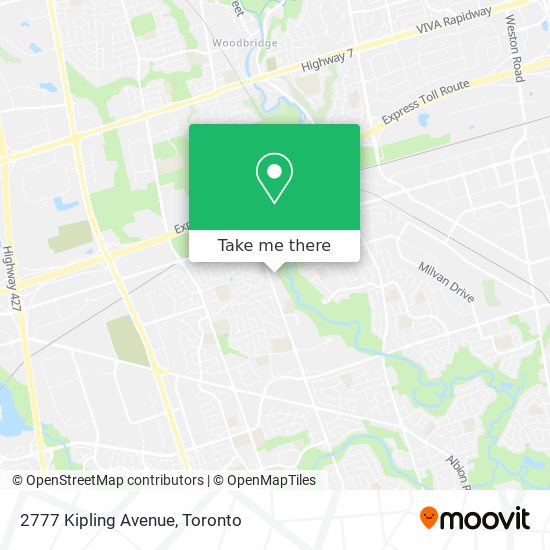2777 Kipling Avenue map