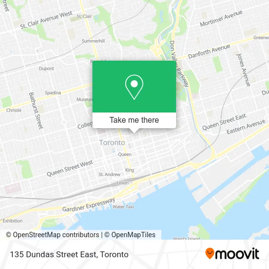 135 Dundas Street East map