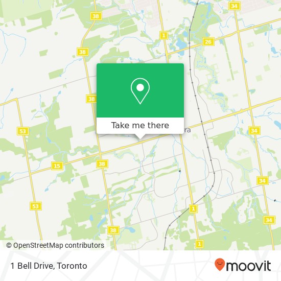 1 Bell Drive map